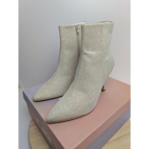 Elegant Cream Ankle Boots